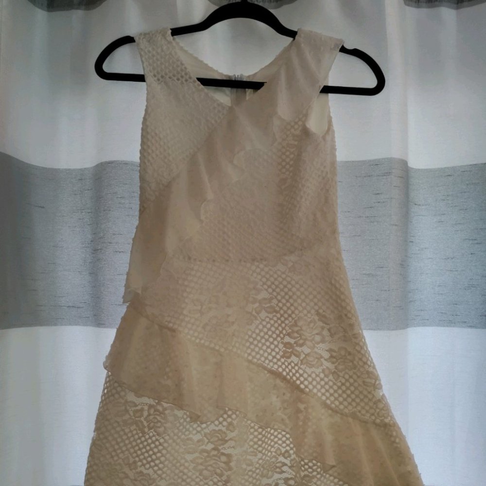 BCBGGirls Pure white eyelet dress Size 12